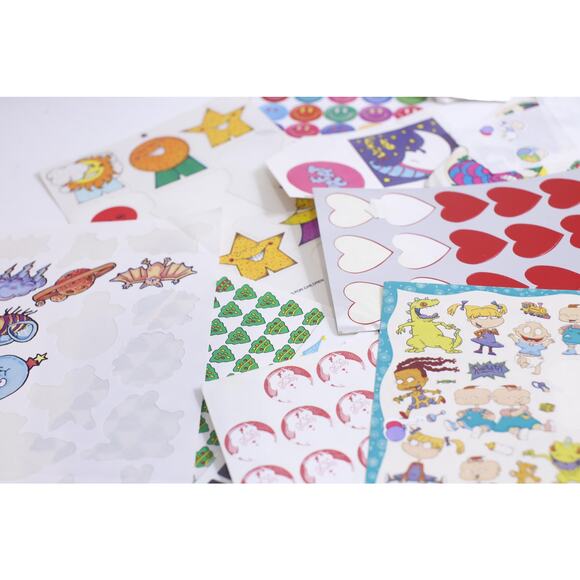 90s Holidays Sticker Sheets, Used, Christmas, Valentine's Day, Congratulations - Picture 2 of 6